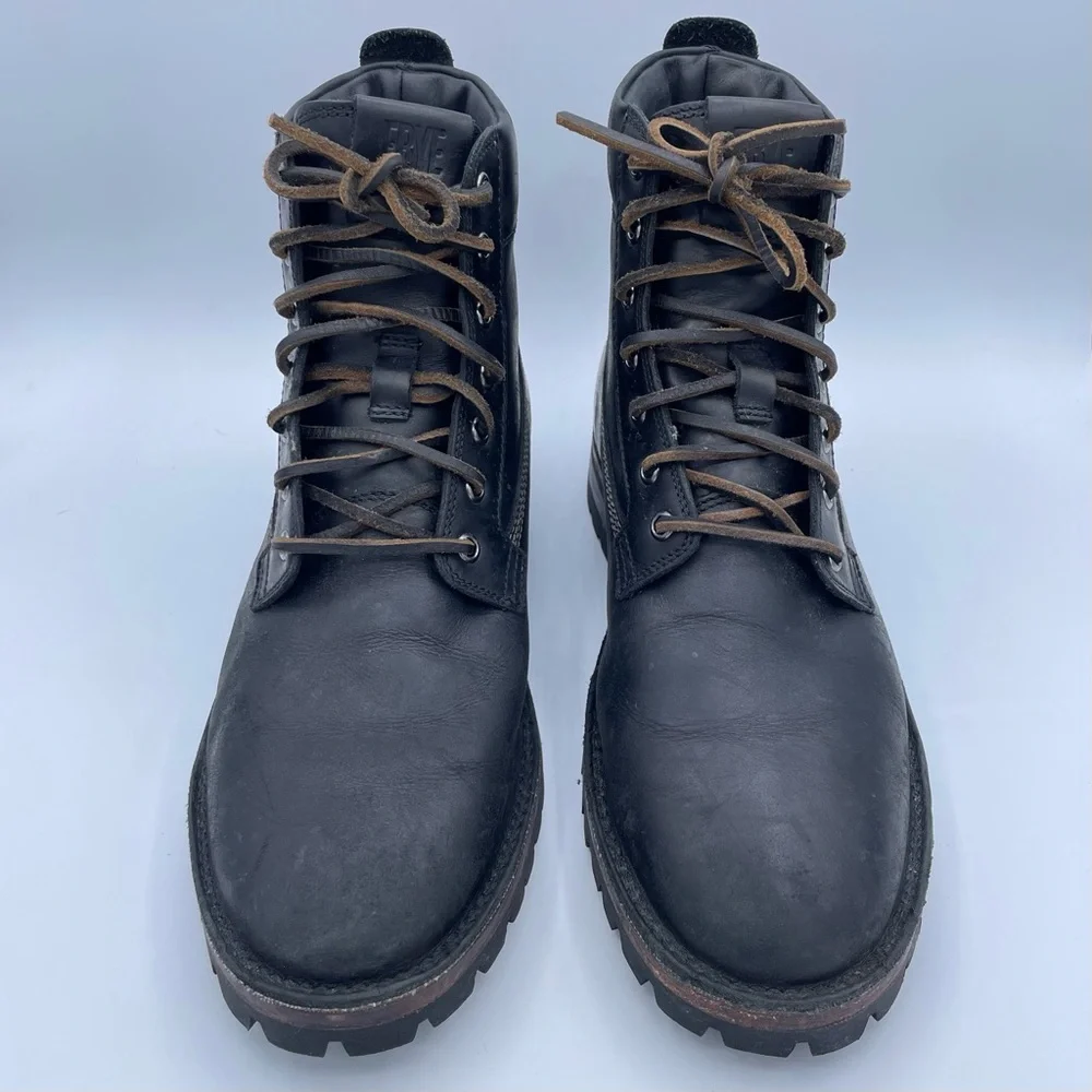 Frye Men’s Mid-Calf Boots Black 9 - Picture 4 of 16